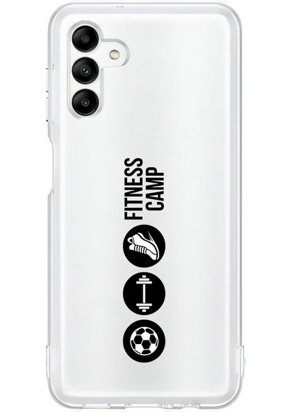 Samsung A04S Uyumlu Fitness Campı Desenli Silikon Kılıf