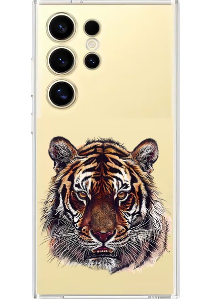 Samsung S24 Ultra Uyumlu Kızgın Kaplan Desenli Silikon Kılıf