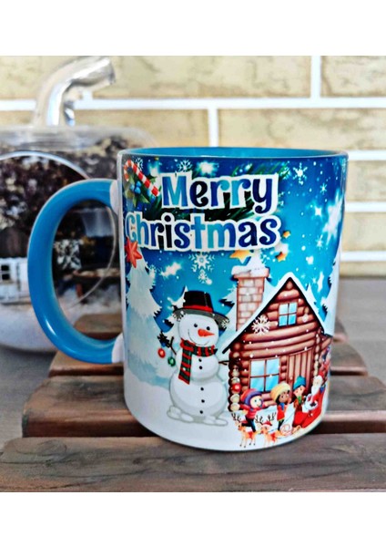 Merry Christmas Md3 3D Baskı Porselen Kupa