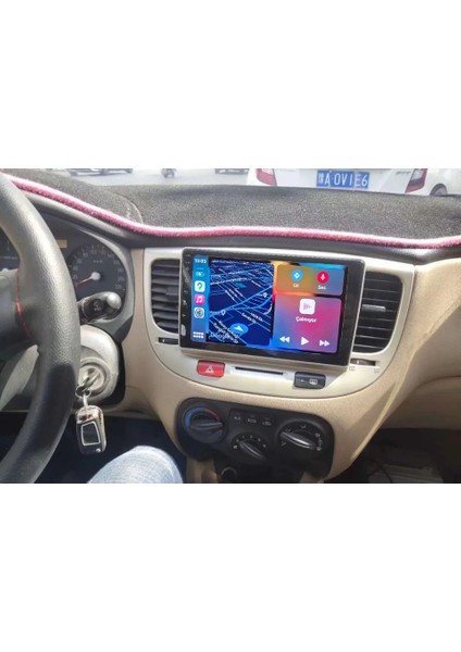 Kia Rio 2006-2011 Yıl Android Sürüm 13 Kablosuz Carplay Navigasyon Multimedya 9 Inç Ekran 2g Ram 32GB Hafızav Çerçeve ve Arka Görüş Kamerası ile