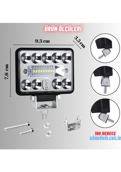 Off Road 3 Inç Led Çalışma Lambası 12-24v Traktör Tır Kamyon Atv Yüksek Performanslı Sis Farı Metal indirimleri