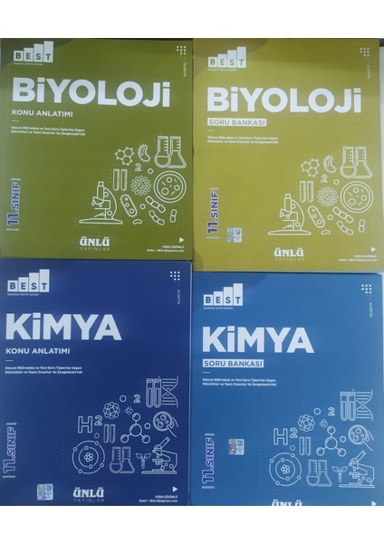 11. Sınıf Best Kimya - Best Biyoloji Konu Anlatımlı Soru Bankası