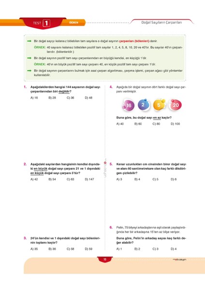 Motivasyon 8. Sınıf Matematik Soru Bankası modelleri