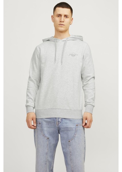 Jjferrıs Sweat Hood Beyaz Melanj1 12256838