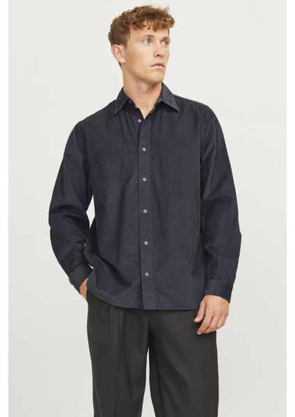 Jprccregent Corduroy Shırt L/s SİYAH12260725