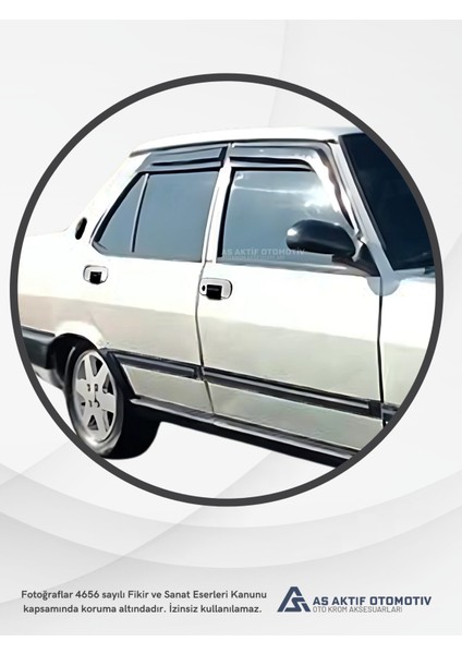 Fiat Tofaş Şahin-Doğan-Kartal Kapı Kolu 4 Parça Tüm Model Yıllarına Uygun Krom Paslanmaz Çelik modelleri