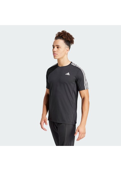 Performance IQ3834 Own the Run 3-Stripes Tee
