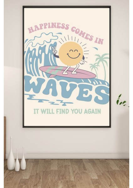 A3 Waves Baskılı Poster