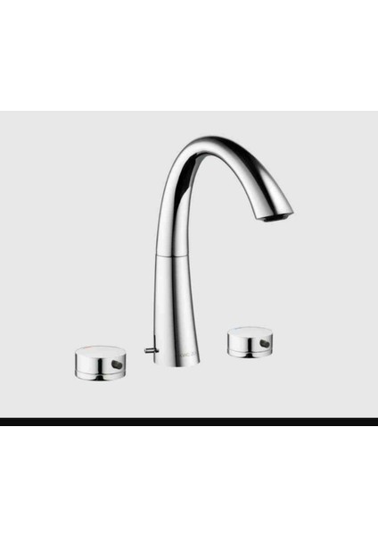 Zoe Lavabo Bataryası 3 Delikli Krom
