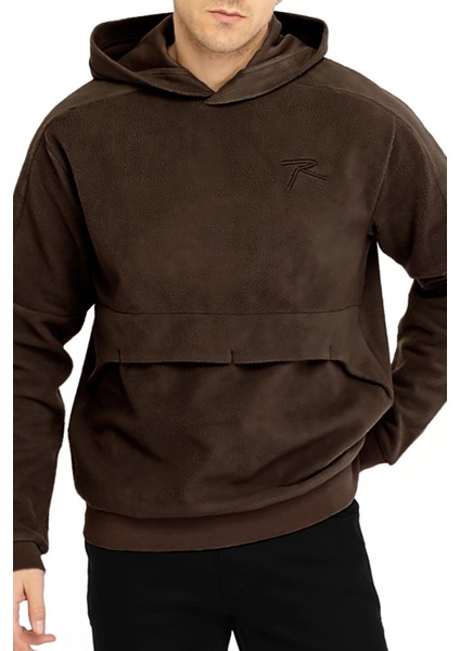 Erkek Dives Kapüşonlu Polar Sweatshirt