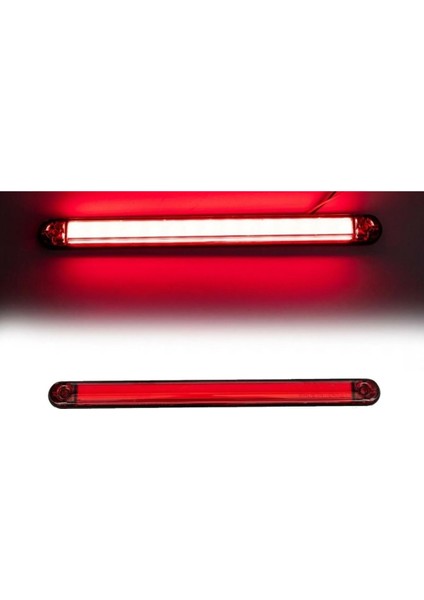 Parmak LED Kırmızı Renk Neon 24CM 15 LED 12V-24V
