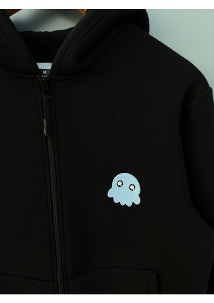 Kapüşonlu Sweatshirt Kalamar 3 Iplik Şardonlu Kalın Kaliteli
