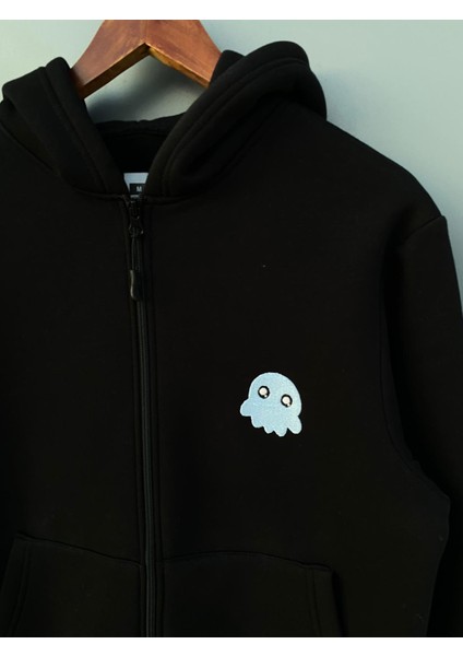 Kapüşonlu Sweatshirt Kalamar 3 Iplik Şardonlu Kalın Kaliteli
