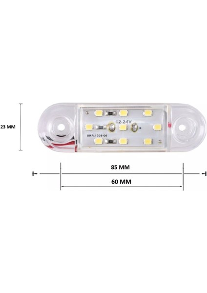 (4 Adet) Beyaz Tombul LED 9 Ledli 12V-24V fiyatları