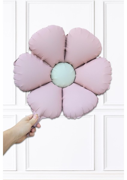 Makaron Pembe Papatya Folyo Balon