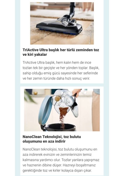 1500+ L Marathon Ultimate Premium Toz Torbasız Süpürge, Hepa Alerjik Filtreli, Onerous Lambader Hediye