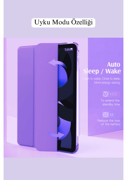 iPad 10.9 Inç 10.nesil Uyumlu Fuchsia Smart Cover Standlı Katlanabilir Akıllı Tablet Kılıfı indirimleri