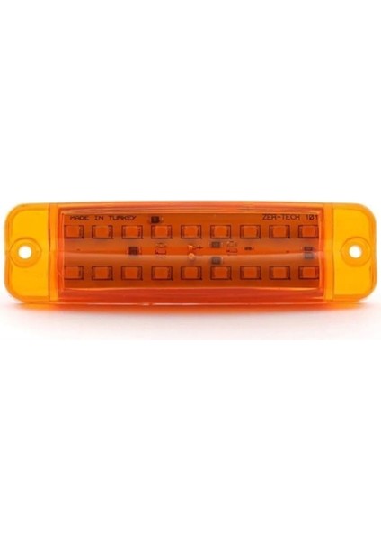 Çift Sıra Parmak LED Lamba 18 Ledli Sarı 12/24 Volt