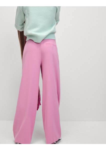 Wide Leg Dokuma Pantolon modelleri