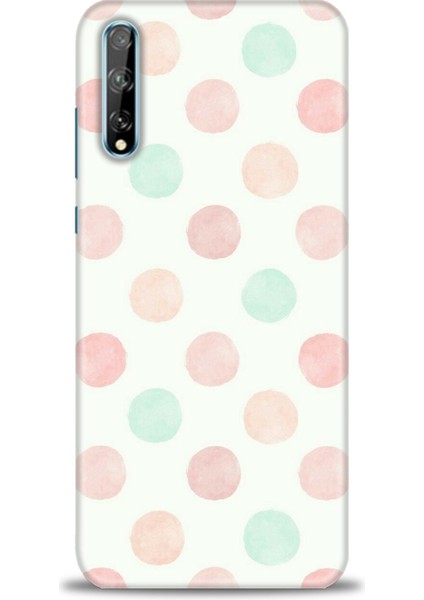 Huawei Y8P Kılıf Hd Baskılı - Blue Pink + 9h Nano Ekran Koruyucu