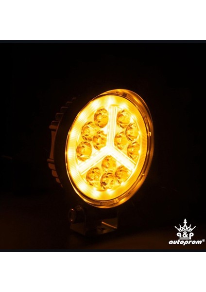Yuvarlak Sarıve Beyaz Parklı Çalışma Lambası Geri Vites Lambaso 12V-24V modelleri
