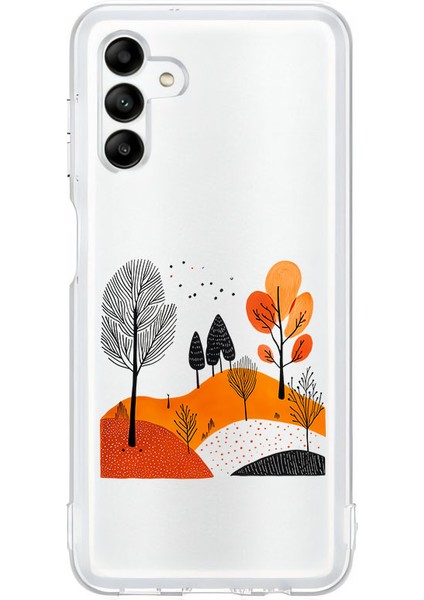 Samsung M23 Uyumlu Sonbahar Manzarası Desenli Silikon Kılıf