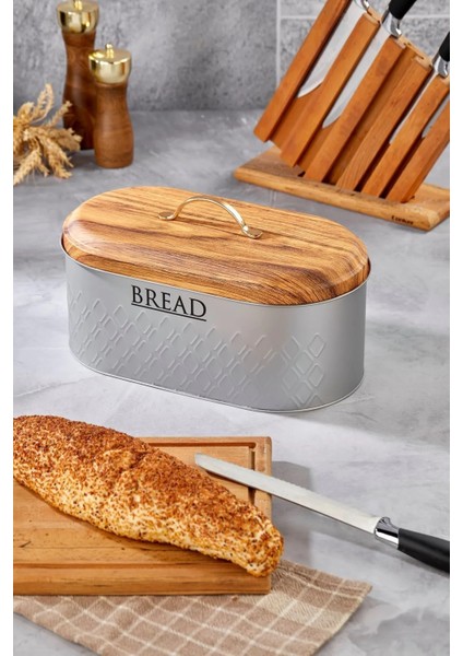 Bambu Görünümlü Kapak Metal Ekmeklik(Yeni Desenli) modelleri