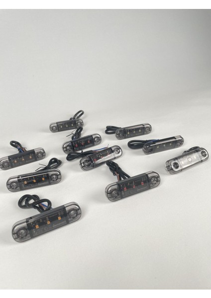 (10 Adet) Demmon Parmak Led Beyaz Renk 12v-24v modelleri