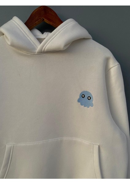Kapüşonlu Sweatshirt Kalamar Desen 3 Iplik Şardonlu Kalın Kaliteli fiyatları