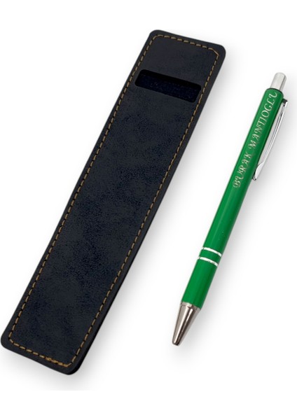Öğretmenler Günü Özel Hediye Isme Özel El Yapımı Deri Kalem Kılıfı ve Isme Özel Tükenmez Kalem fiyatları