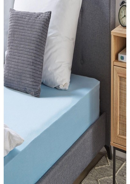 3 Adet Düz Pamuklu Tek Kişilik 80 x 200 + 30 cm Lastikli Penye Çarşaf modelleri