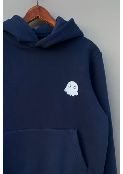 Kapüşonlu Sweatshirt Kalamar Desen 3 Iplik Şardonlu Kalın Kaliteli modelleri