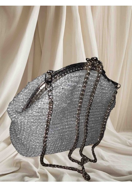 Müjde Home & Butik Başak Modeli Metalik Klipsli Çanta modelleri