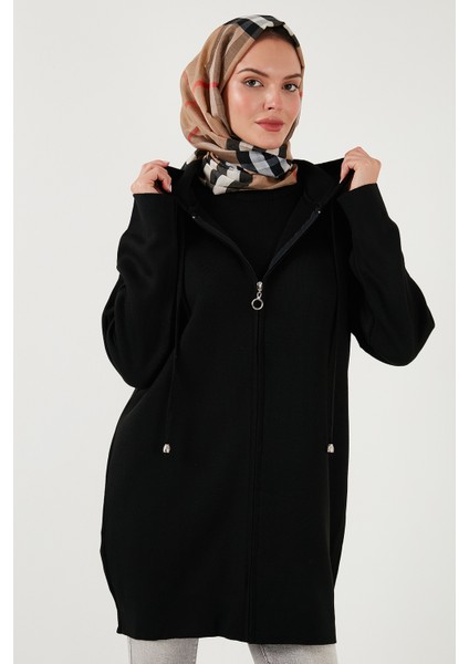 Modest Regular Fit Kapüşonlu Tesettür Triko Hırka Bayan HIRKA 4616176 modelleri