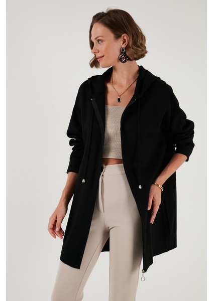 Modest Regular Fit Kapüşonlu Tesettür Triko Hırka Bayan HIRKA 4616176 indirimleri