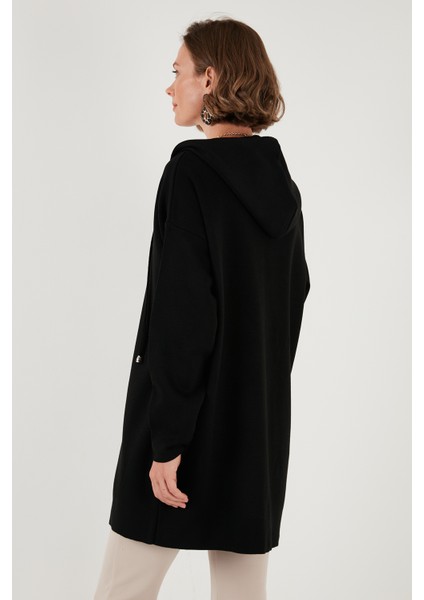 Modest Regular Fit Kapüşonlu Tesettür Triko Hırka Bayan HIRKA 4616176