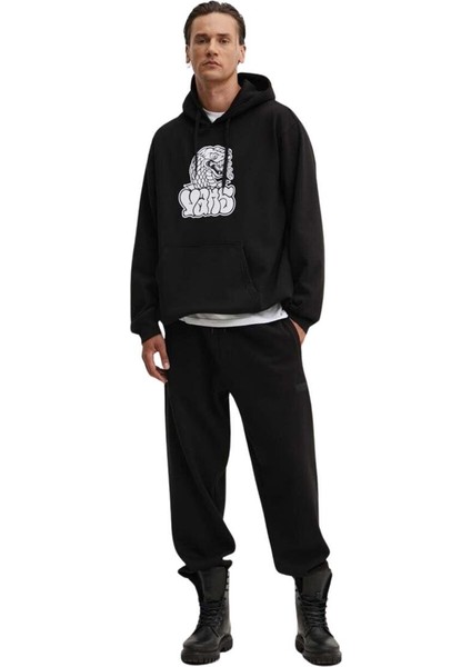 Core Basıc Relaxed Fleece Pant Erkek Siyah Eşofman