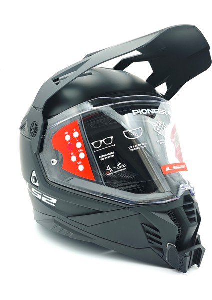 Ls2 Pıoneer 2 Kask Için Chin Mount Aksiyon Kamera Çene Bağlantı Aparatı
