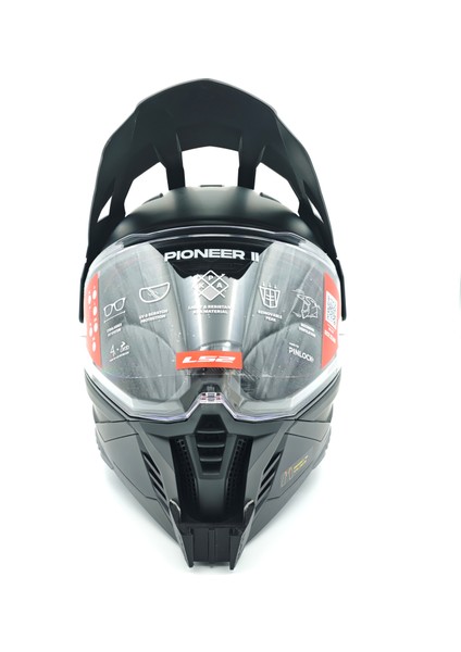 Ls2 Pıoneer 2 Kask Için Chin Mount Aksiyon Kamera Çene Bağlantı Aparatı