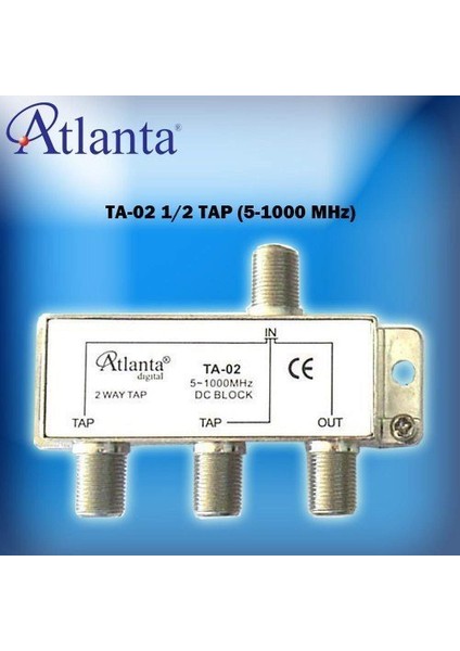 TA-02 1/2 Tap Sinyal Düşürücü (5-1000) 8 dB