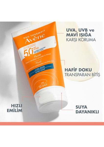 Fluide SPF 50 Faktör Güneş Kremi 50 ml