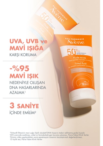 Tinted Fluide Renkli Güneş Kremi Spf50+ 50 ml