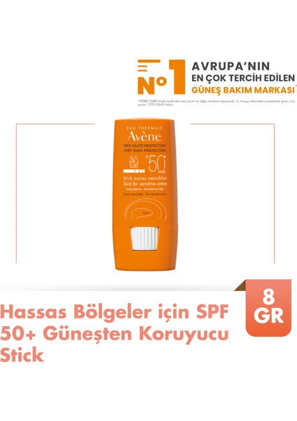 Hassas Bölgeler için Stick Güneş Kremi Spf 50 8 g