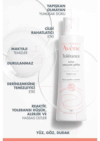 Tolerance Nazik Temizleyici Lotion 200 ml