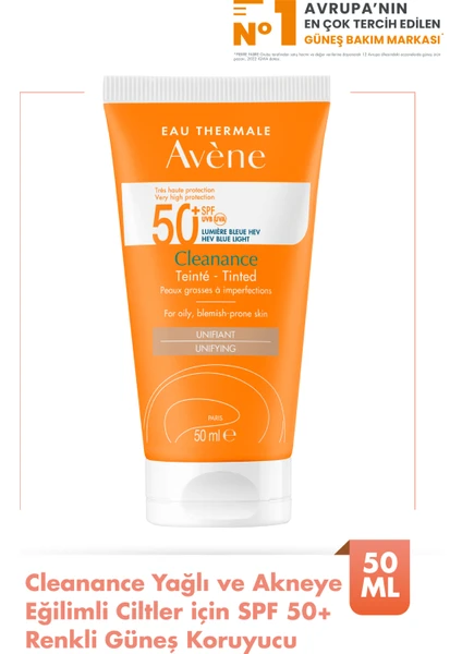 Cleanance Tinted Güneş Koruyucu Spf 50 50 ml