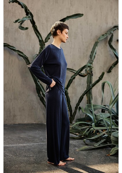 Kadın Flamlı Modal Uzun Kollu T-Shirt fırsatları