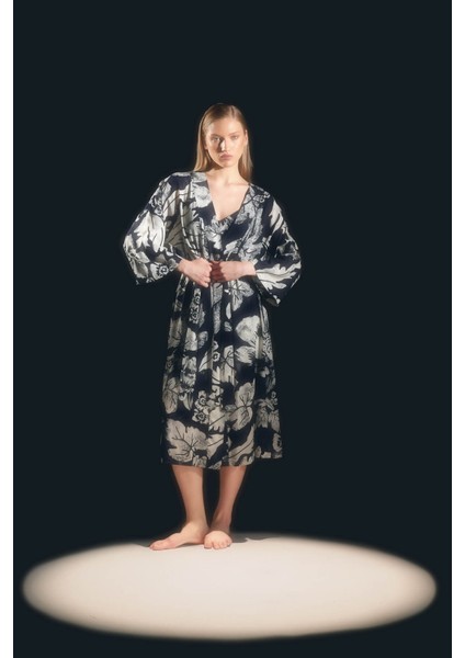 Kadın Vegan Dokuma Kimono