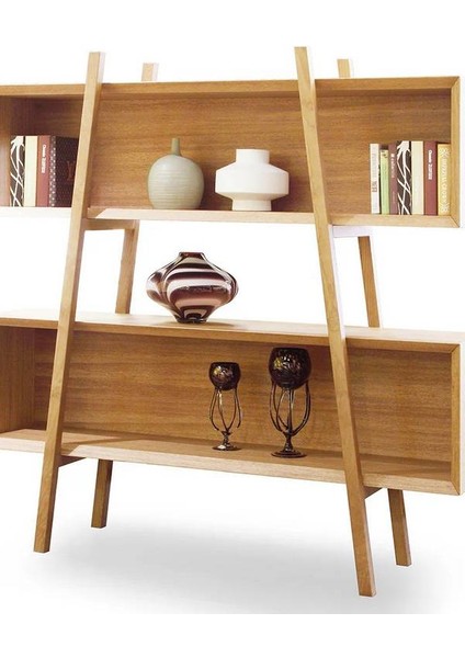 Elawoodworking Vintage Iskandinav Ahlas Kitaplık Rafı