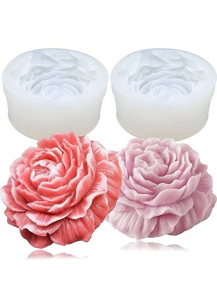 Şakayık Çiçek Mum Silikon Kalıbı Mum Kalıbı (2 Adet Silikon Kalıp) fiyatları