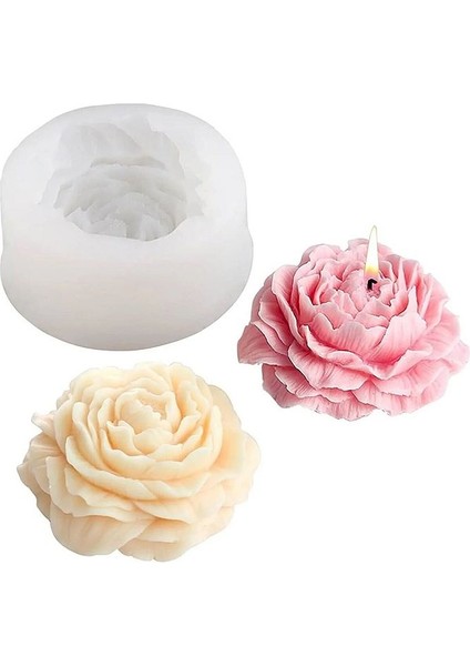 Şakayık Çiçek Mum Silikon Kalıbı Mum Kalıbı (2 Adet Silikon Kalıp) modelleri